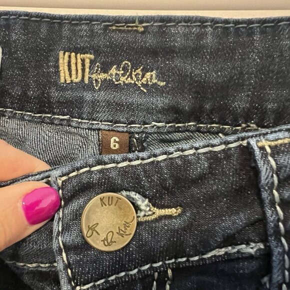 kut from the kloth Women’s Jeans Size 6 Natalie Bootcut Zipper Stretch Pockets - Picture 4 of 16